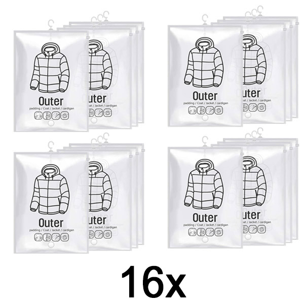 4x Hängende Vakuum-Aufbewahrungsbeutel (4 Stück) | VACUHANG